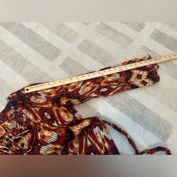 Tory Burch Silk Rust Red Terrero Diana Dress (Size 6) - Picture 11 of 11